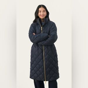 Part Two Copenhagen Quilted Puffer Coat Size 38